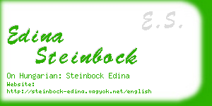 edina steinbock business card